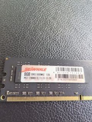 Seiwhale 8GB DDR3 1600MHz 記憶體