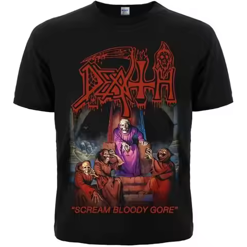 Death "Scream Bloody Gore" Black T-Shirt cannibal corpse obituary