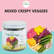Green Dried Vegetable Snack Dried Veggie Chips Crispy Vegetable Chips Veggie Snacks Mix 9 Vegetables