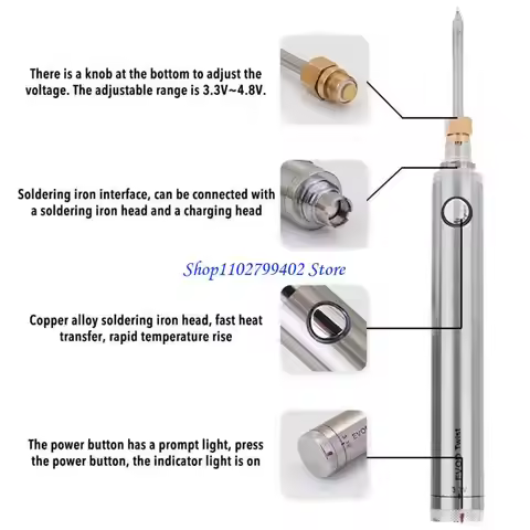 547F DC5V 8W Portable Mini Soldering Iron Set Usb Soldering Pen 5V LowVoltage Battery Maintenance We