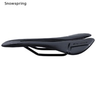 Snowspring EC90 Road Bike Carbon Saddle Ultralight Racing Track Carbon Leather Saddle MY