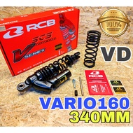 Monoshock HONDA Vario 160 VD Black Gold Series 340MM RCB Rebound 340mm Scooter Absorber MONO Vario16