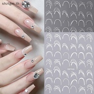 SHZTGM French 3D Line Nail Art Stickers Press On Nails Decals DIY - 60-100 pcs