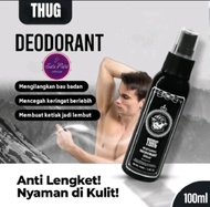 THUG BUNDLING DEODORANT SPRAY 100ml ANTISPERSPIRANT NIACINAMIDE BEBAS BAU KETEK