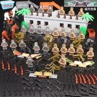 Compatible With Lego Eighth Route Army Doll Toy World War Ii Ruins Battle Fortress Military Base Sce
