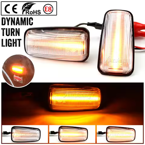Dynamic Led Turn Signal Side Marker Light For Peugeot 306 106 406 806 Expert Partner For Citroen Ber
