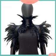 Allergy-free Feather Shawl Dancer Feather Shawl Vintage Gothic Feather Shrug Shawl Cape for Cosplay 
