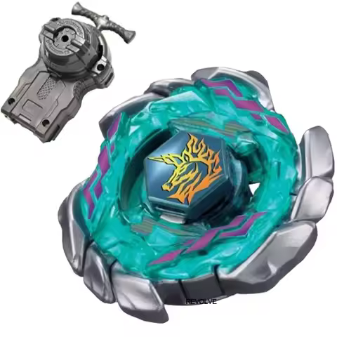SPINNING TOP Toys Metal Fusion 4D System Set Gold BB117 Double spin Launcher for Children Toys