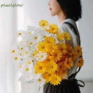 PIXELGLOW Silk Small Daisy Flowers, Multi-color Natural Simulation Artificial Daisy Flowers, High-qu