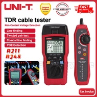 UNI-T UT685B ชุดมือถือ TDR อุปกรณ์ทดสอบสายเคเบิล POE สายเคเบิลเครือข่ายยาวเครื่องตรวจจับลำดับ RJ11 R