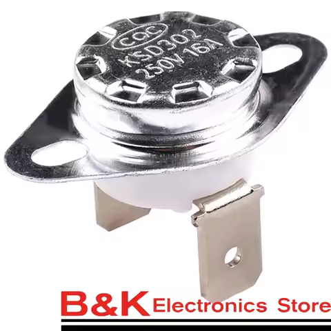 2PCS/KSD302 16A 250V 40-300 degree Ceramic KSD301 Normal Close/OpenTemperature Switch Thermostat 85C