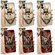 For Motorola Moto G53 Case Moto G73 Cool Crown Letters Cover Shockproof Phone Case For Motorola G53 