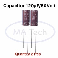 120uf 50V Capacitor 50v120uf 120uf/50V 1 Set 2 Pieces