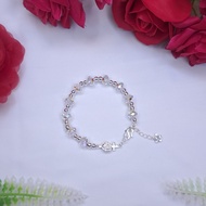 [Meaningful Gift] 8 Li swarovski Phale Bracelets and Bangles&Silver Mix | Catholic Saint
