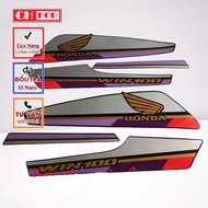CH CH | Honda Win 100 stamp set in Red Purple color 95