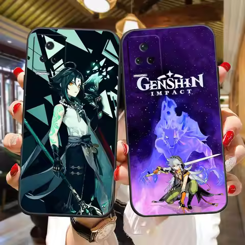 Hot Game Genshin Impact Cover Phone Case For Redmi K60 K40 K30 14C 13C 12C 12 10 10C 9T 9C 9A 9 8 7 