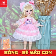 Búp bê 30cm có khớp cho bé gái barbie bjd công chúa elsa lớn loại to dễ thương đồ chơi baby VERDA