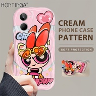 (พร้อมผู้ถือฟรี) hontinga เคสมือถือสำหรับ Realme C65 12 Pro+ 12X 5G C67 C11 11 Narzo 50 GT3 GT Neo 5 5G 10 2 Pro Realme 5 Pro 5i 5s 6 Pro 6i 7 Pro 7i 8 5Gเคส G น่ารัก Powerpuff สาวซิลิโคนนิ่มเคสยางหยักเคสโทรศัพท์เคสนิ่ม