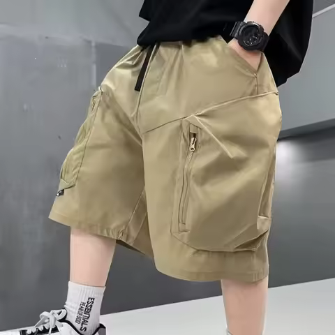 New Arrival Kids Cargo Shorts for Teen Boys Summer Korean Cargo Short Pants Clothes School Sport Cas