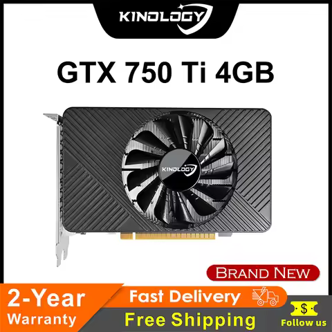 Kinology GTX 750 Ti 4GB Full New graphics card GDDR5 192bit 750Ti Video card 4gb placa de video gtx 