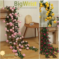 WISDOM Hanging Flowers Rattan, 1.7m 21 Heads 8 Colors Artificial Rose Vine,  Plastic Silk Fake Plant