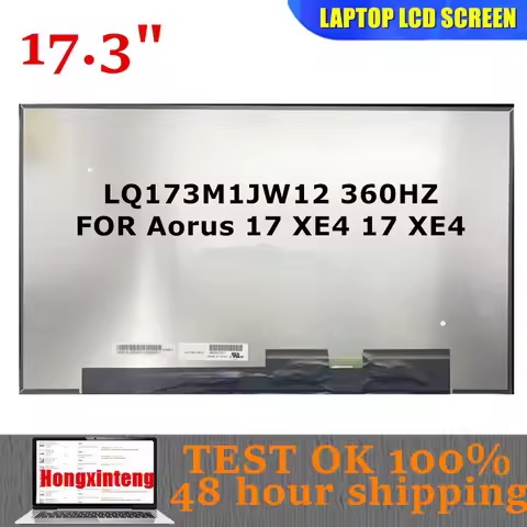 Original 17.3INCH LQ173M1JW12 Matrix LCD Screen FOR Aorus 17 XE4 17 XE4 Laptop LCD SCREEN FHD 1920X1