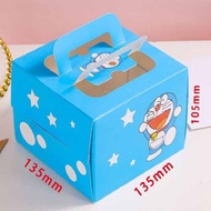 กล่องเค้ก กล่องเบเกอรี่ กล่องขนม กล่องมีหูหิ้ว กล่องพิมพ์ลายการ์ตูน สำหรับใส่เค้กและขนม 1 ใบ (JJ1-JJ2)