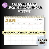 A4 A3 2026 2027 PERSONALIZED FLAT DESK CALENDAR PLANNER CUSTOMIZED SOUVENIR GIVEAWAYS ARTYCO PALETTE