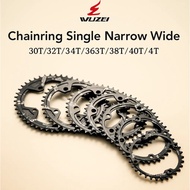 Wuzei Chainring Single Narrow Wide 30 32 34 36 38 T Bcd 104 mm 104mm MTB Road Bike Alloy