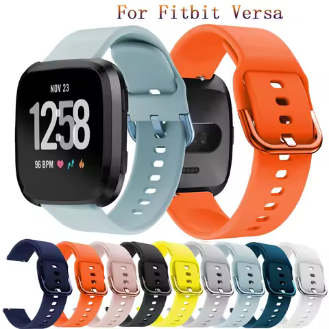22mm Soft Silicone strap band for Fitbit Versa Watch Replacement Accessories Bracelet Wristband for 