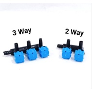 2 way Aquarium Wind Tap 3 way Aerator Tap / 2 Hole & 3 Hole Air Tap