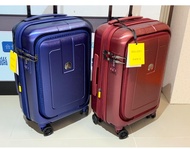 全新 藍色 棕紅色 Delsey 22吋 行李箱 行理喼 前開蓋可擴大