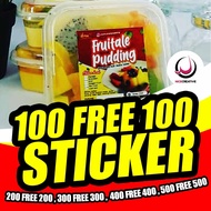 BELI 100 FREE 100   STICKER PRODUK/STICKER GOODIES/STICKER LABEL/STICKER MURAH