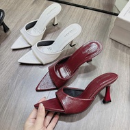 Slanted high heels 7 cm