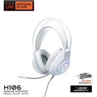 หูฟังเกมมิ่ง EGA LITE TYPE H106 Gaming Headset มีให้เลือก 2 สี Black/White สาย Jack 2 หัว 1 USB สินค