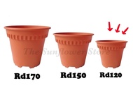 Rd-120 Flower Plastic Pot / Pasu Bunga Plastik 塑料花盆