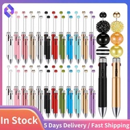 50Pc Plastic Beaded Pens Beadable Pens 4-In-1 Beaded Ballpoint Pens Making Graduation Supplies A