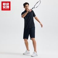 ANTA Men Training Short Sleeve Polo Shirt Pickleball Tennis Sport 1525B7187AU