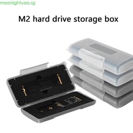 moonlightyaa M 2 SSD Storage Box Waterproof and Shockproof 2 Slots Hard Drive Organizer Case for IT 