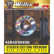 Coffee Wall Stickers Cafe Decoration Coffee Cup Shop Wall Sticker Cup Pattern Sign For Coffee Shop C