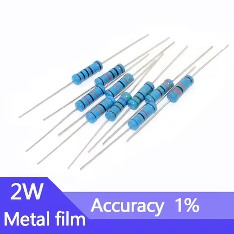 20pcs 2W 6R8 68R 680R 6K8 68K 680K 6.8 68 680 Ohm R K Accuracy 1% Five-Color Ring Resistance 0.1R-10