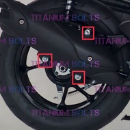 Titanium Bolts GR5 Mounting Bolts Aerox Nmax Titaniumknalpot Original