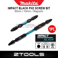 (1pc) Makita PH2 Screwdriver Drill Bit | IMPACT BLACK | 65MM &amp; 110MM Hex Shank Magnetic Head Screw | Mata Pasang Skru