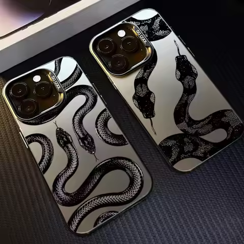 New Black Snake Phone Case for vivo Y03 Y78 Y36 Y100 Y27 Y17s Y16 Y02 Y22s V30e V40 V27e V29e S15 V2