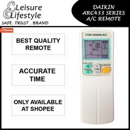 [Accurate Time Function] Daikin Aircon Remote Control ARC433 Daikin Remote