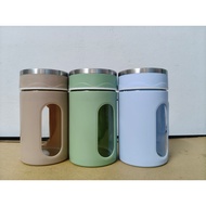 Mug Coffee Cup Heat Glass with Lid Handle Tumbler Glass Wedding Doorgift / Hadiah Kahwin / Gifts