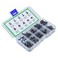 10 Types 180 Button Switches In-Line Tact Switch Button Switch Sorting Box Kits 6 * 6mm 7 * 7mm
