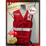 VEST BSMM BULAN SABIT MERAH (SEHELAI)-KAIN POLYESTER