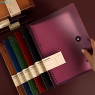 PERRY1 Loose Leaf Notebook Shell, Notebook Binder Inner Cover A5/B5/A4 Binder Cover, Design Transpar