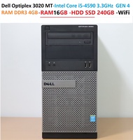 Dell Optiplex 3020 MT -Intel Core i5-4590 3.3GHz GEN 4 -RAM DDR3  16GB -HDD SSD 240GB -Wi Fi